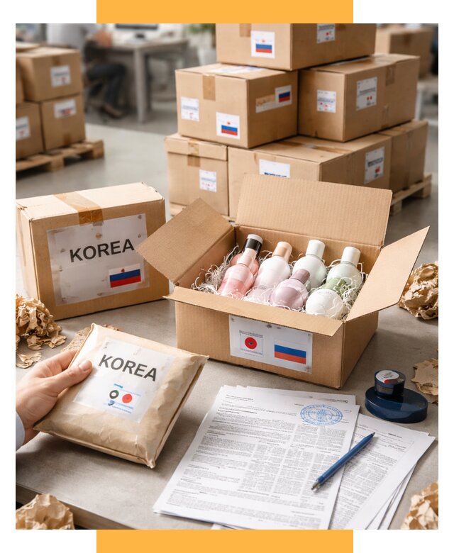 Доставка косметики из Кореи от 9232 р. под ключ | СетСервис-Рзм