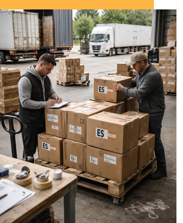 Доставка грузов в Испанию автотранспортом от 38014 руб