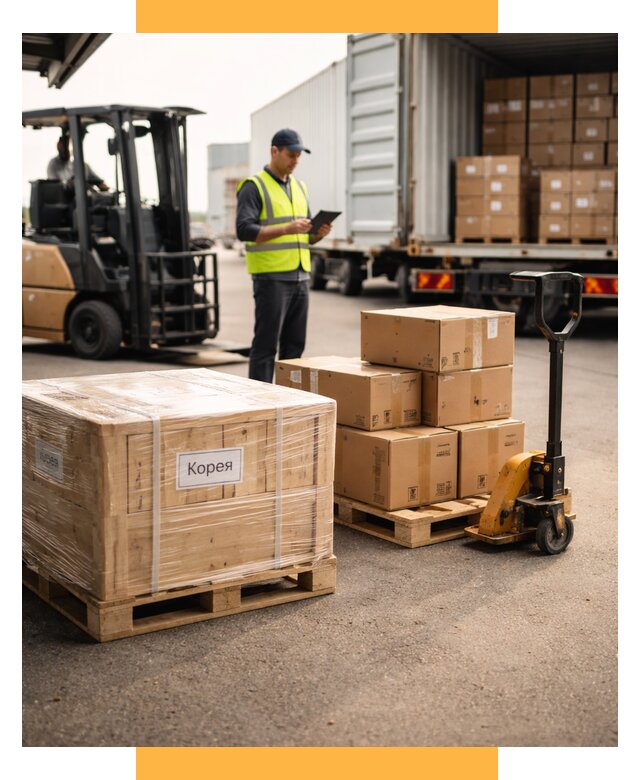 Доставка грузов в Корею из России от 38014 р. | СетСервис-Рзм