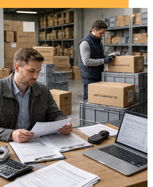 Таможенное оформление автозапчастей по выгодным тарифам от 9232